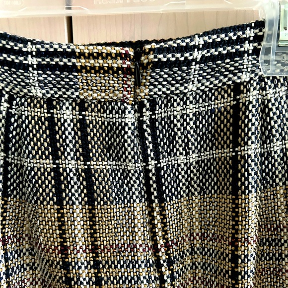 Zara Plaid A-Line Skirt - Picture 7 of 7